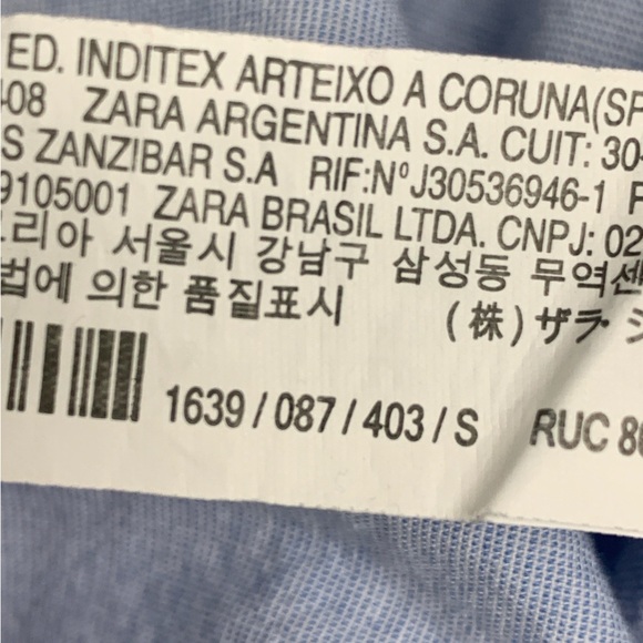 Zara Chambray Ruffle Sleeve Shift Dress - Picture 5 of 7